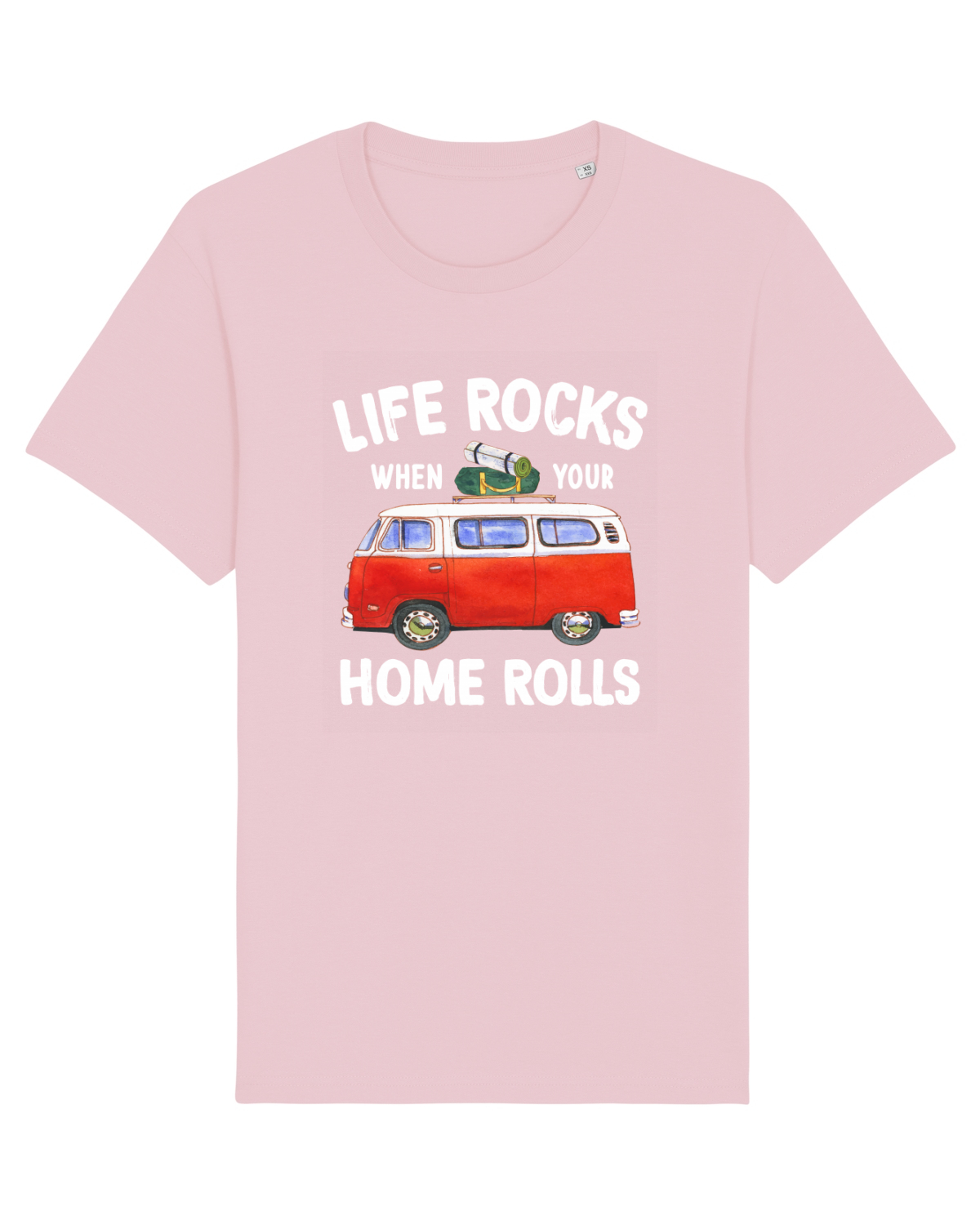 Tricou mânecă scurtă Unisex Rocker Cotton Pink