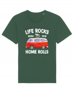 Life Rocks When Your Home Rolls Tricou mânecă scurtă Unisex Rocker