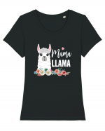 Mama Lama Tricou mânecă scurtă guler larg fitted Damă Expresser