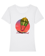 Summer Wind Tricou mânecă scurtă guler larg fitted Damă Expresser