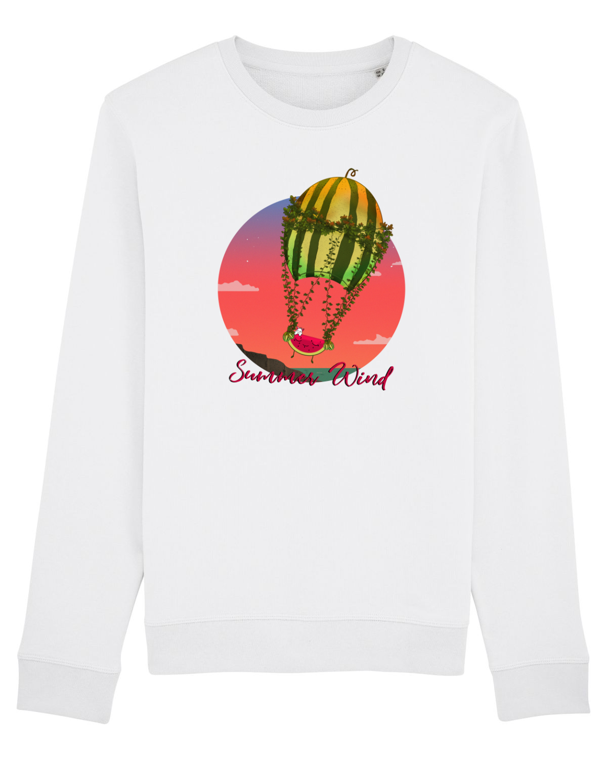 Bluză mânecă lungă Unisex Rise White