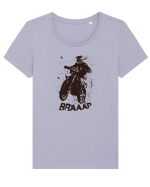 BRAAAP Tricou mânecă scurtă guler larg fitted Damă Expresser