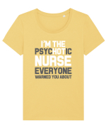 NURSE Tricou mânecă scurtă guler larg fitted Damă Expresser