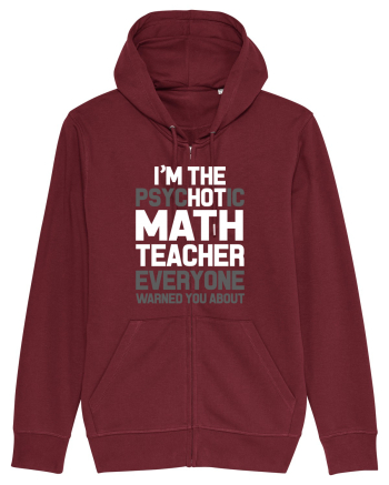 MATH TEACHER Burgundy