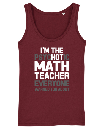 MATH TEACHER Burgundy