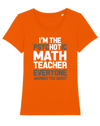 MATH TEACHER Bright Orange