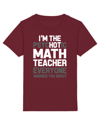 MATH TEACHER Burgundy