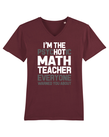 MATH TEACHER Burgundy