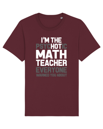 MATH TEACHER Burgundy
