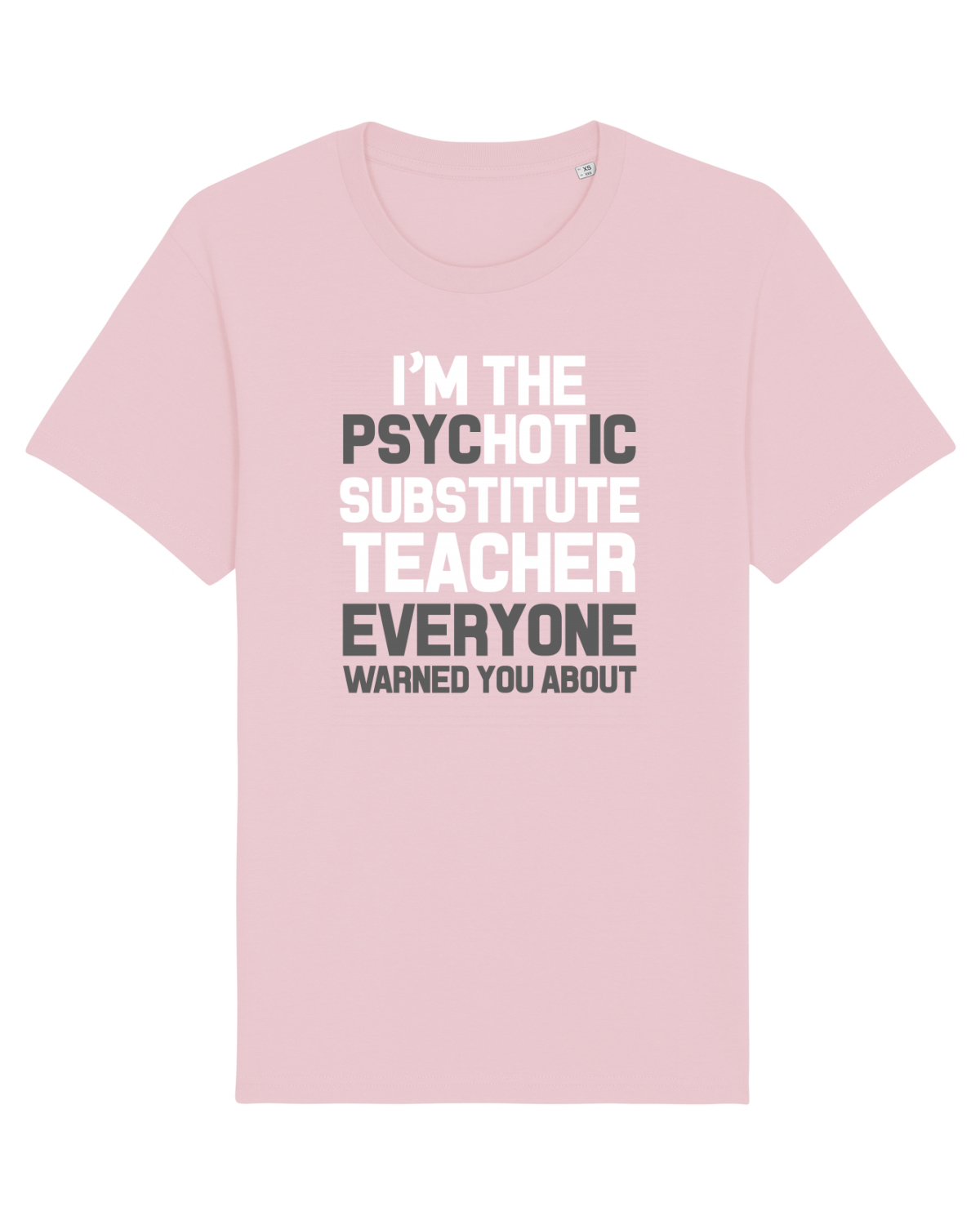 Tricou mânecă scurtă Unisex Rocker Cotton Pink