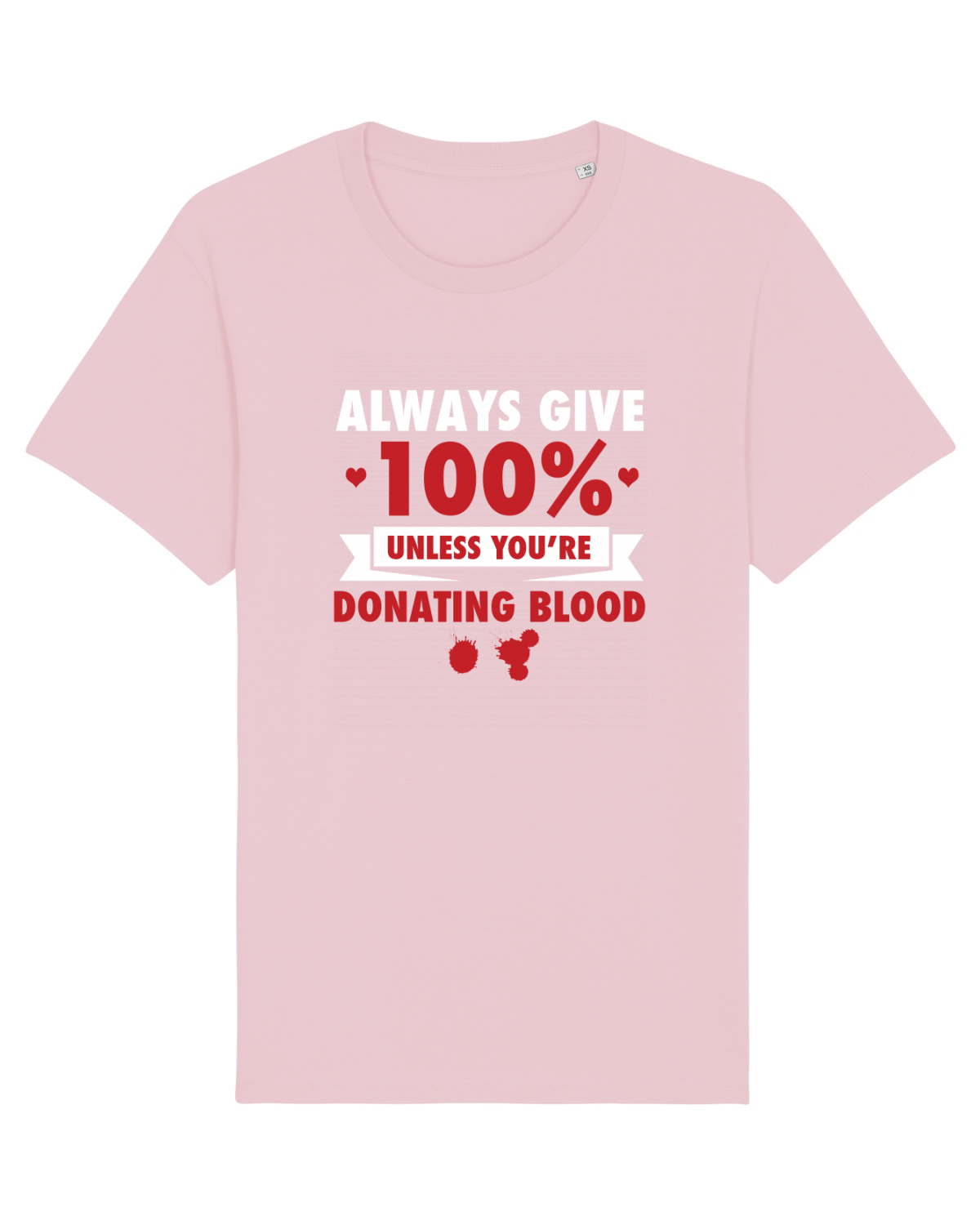 Tricou mânecă scurtă Unisex Rocker Cotton Pink