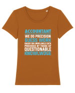 ACCOUNTANT Tricou mânecă scurtă guler larg fitted Damă Expresser
