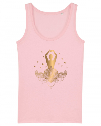 Yoga Fluturi Auriu Lotus Cotton Pink