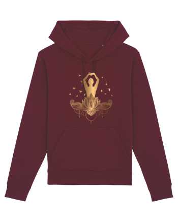 Yoga Fluturi Auriu Lotus Burgundy