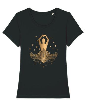 Yoga Fluturi Auriu Lotus Black