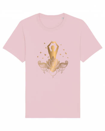 Yoga Fluturi Auriu Lotus Cotton Pink