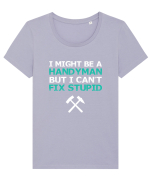 HANDYMAN Tricou mânecă scurtă guler larg fitted Damă Expresser