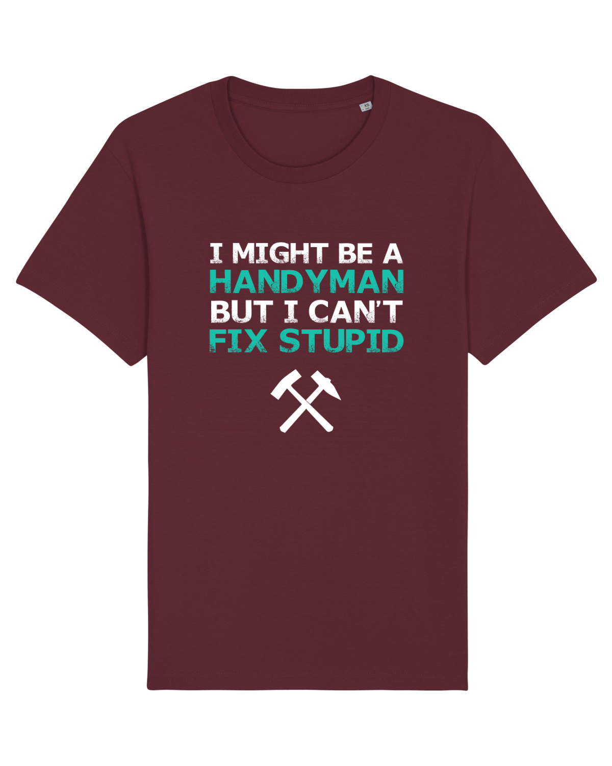 Tricou mânecă scurtă Unisex Rocker Burgundy
