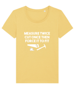 Lucrare Tricou mânecă scurtă guler larg fitted Damă Expresser