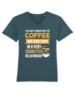 COFFEE Tricou mânecă scurtă guler V Bărbat Presenter