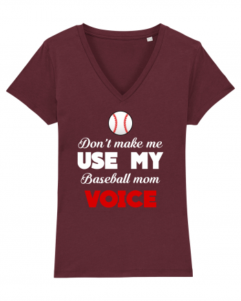 BASEBALL MOM Burgundy