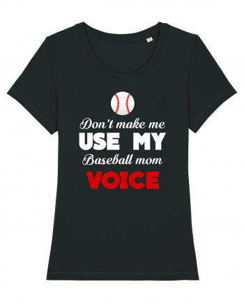 BASEBALL MOM Black