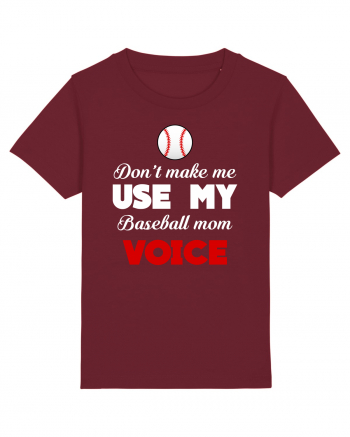 BASEBALL MOM Burgundy