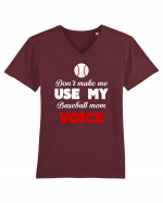 BASEBALL MOM Tricou mânecă scurtă guler V Bărbat Presenter