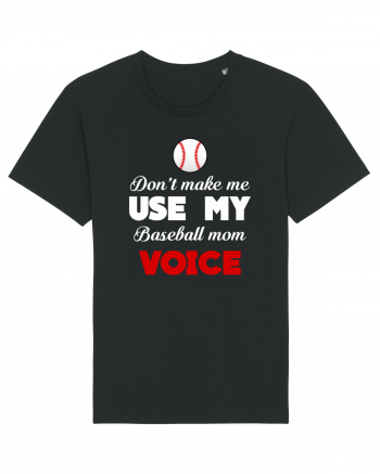 BASEBALL MOM Black