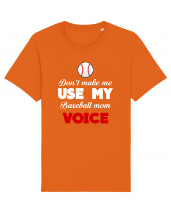 BASEBALL MOM Bright Orange