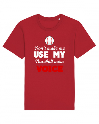 BASEBALL MOM Red