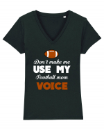 FOOTBALL MOM Tricou mânecă scurtă guler V Damă Evoker