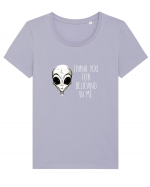 ALIEN Tricou mânecă scurtă guler larg fitted Damă Expresser