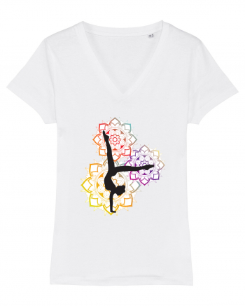 Yoga Mandala Colorat White