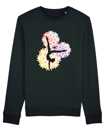 Yoga Mandala Colorat Black