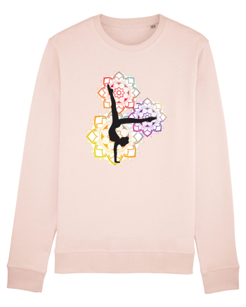 Yoga Mandala Colorat Candy Pink