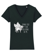 UNICORN Tricou mânecă scurtă guler V Damă Evoker
