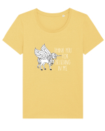 UNICORN Tricou mânecă scurtă guler larg fitted Damă Expresser