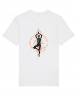 Yoga Portocaliu Tricou mânecă scurtă Unisex Rocker