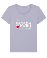 BASKETBALL WINE GIRL Tricou mânecă scurtă guler larg fitted Damă Expresser