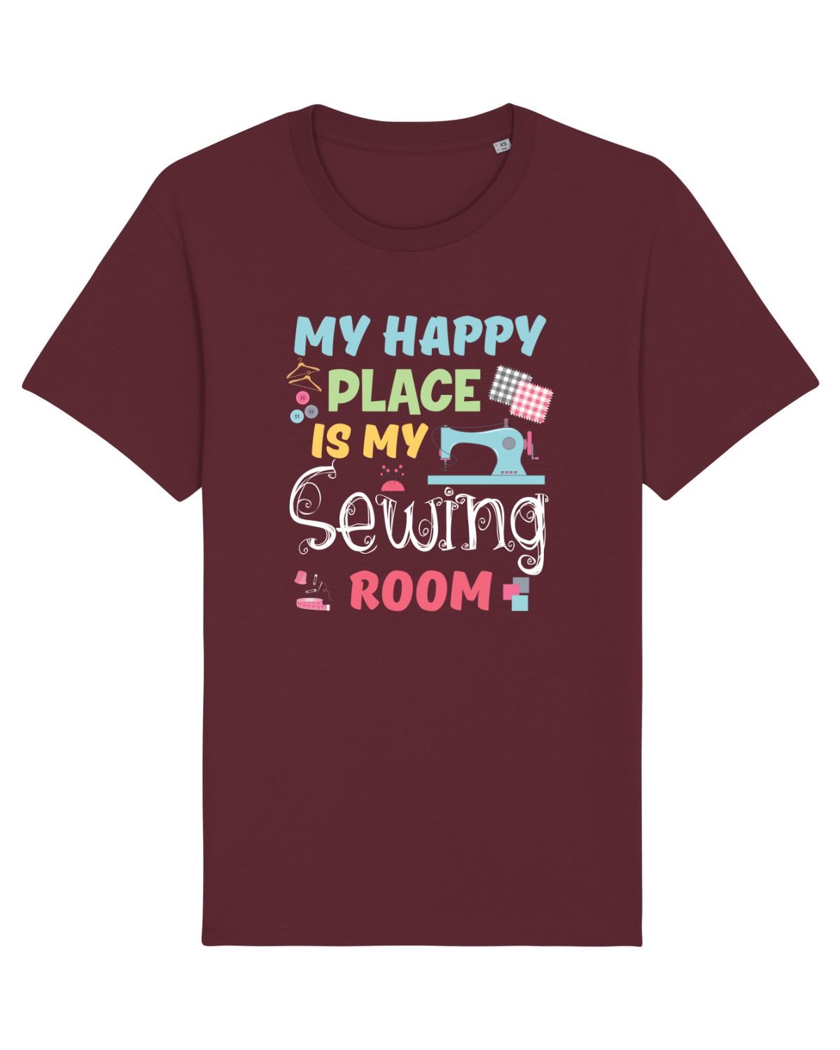 Tricou mânecă scurtă Unisex Rocker Burgundy