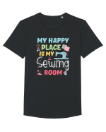 SEWING Tricou mânecă scurtă guler larg Bărbat Skater
