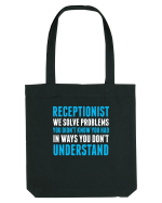 RECEPTIONIST Sacoșă textilă