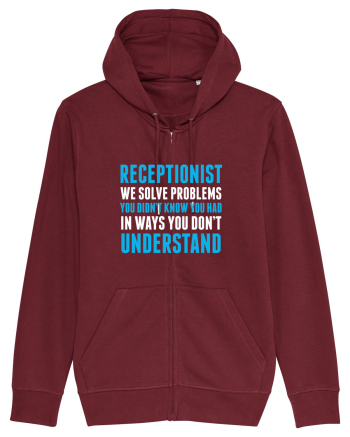 RECEPTIONIST Burgundy