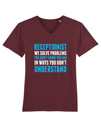 RECEPTIONIST Burgundy