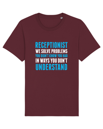 RECEPTIONIST Burgundy