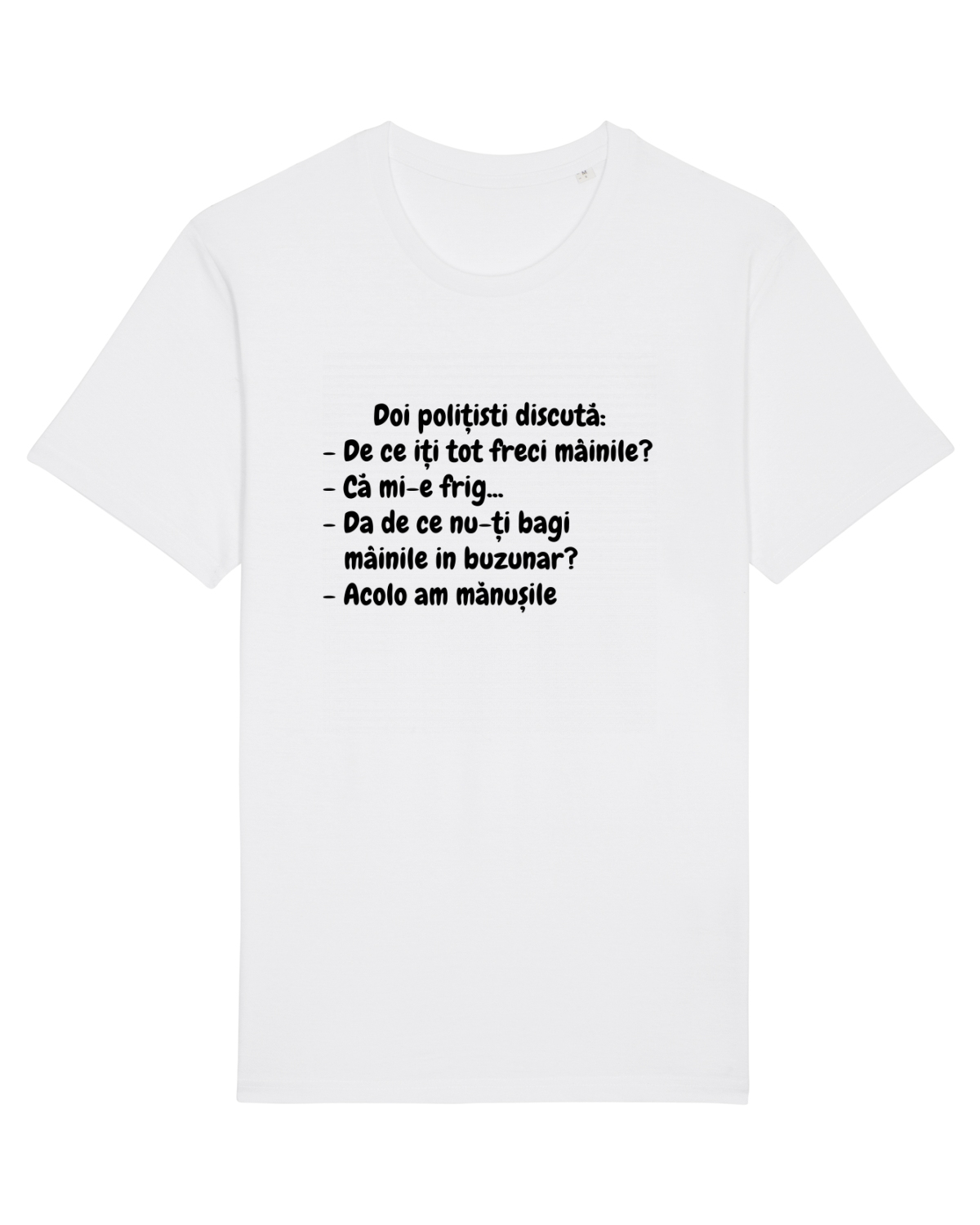 Tricou mânecă scurtă Unisex Rocker White