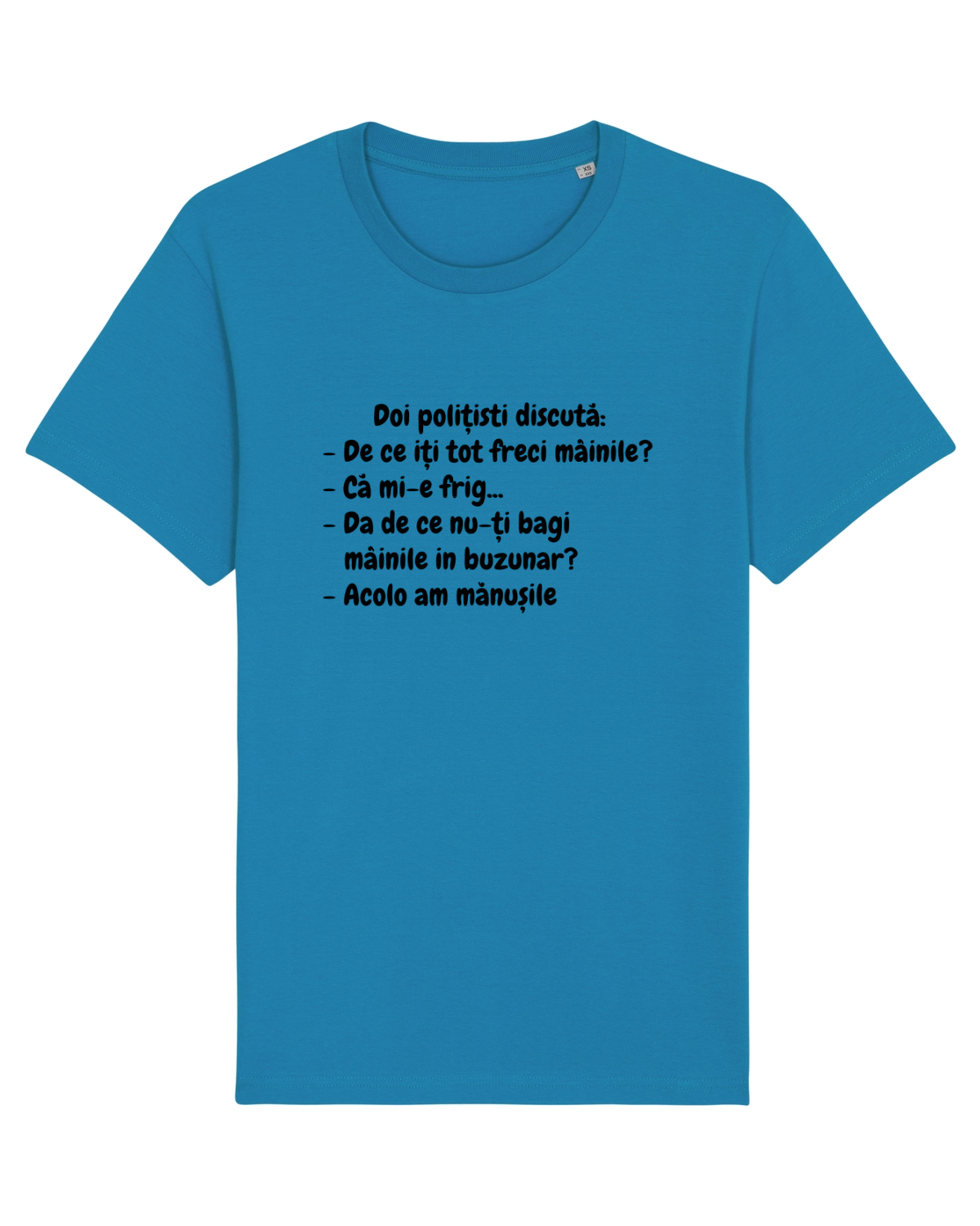 Tricou mânecă scurtă Unisex Rocker Azur