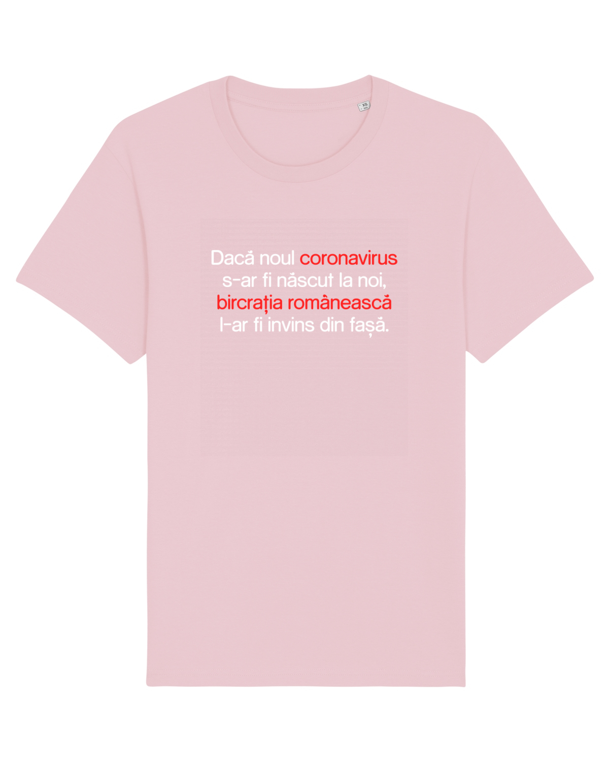 Tricou mânecă scurtă Unisex Rocker Cotton Pink