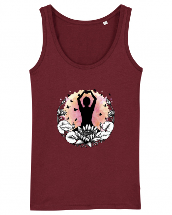 Yoga Lotus Fluturi Burgundy